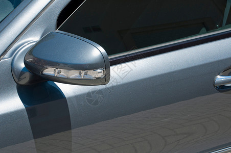 汽车闪闪器反射运动奢华运输金属玻璃技术合金车辆灰色背景图片
