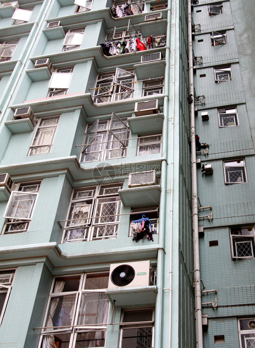 香港公共住房的特写情况图片