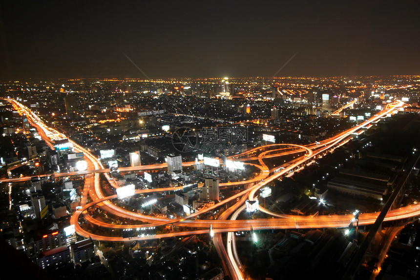 曼谷高速公路中心交通货车景观路口汽车道路车道小径建筑图片