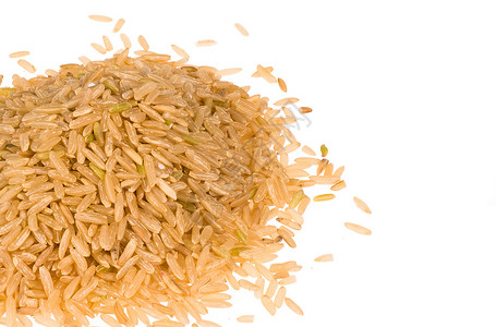 整个大米粮食棕色谷物健康水平种子主食背景图片