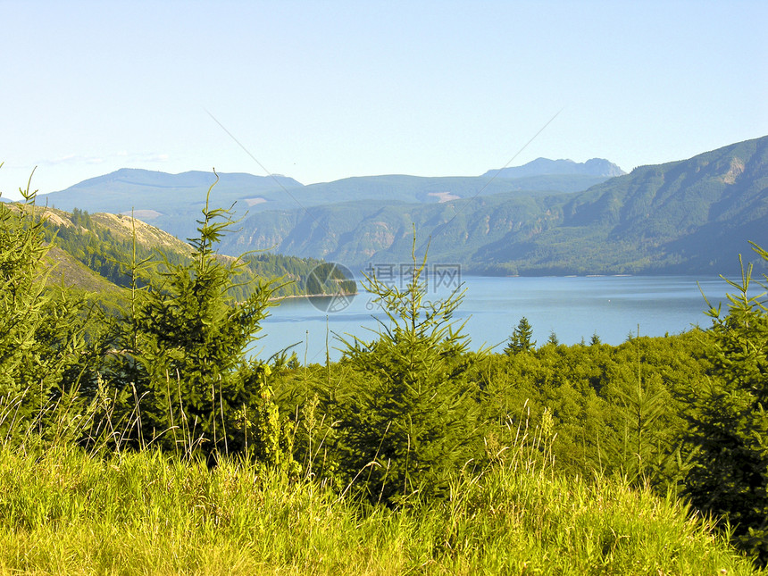 华盛顿圣海伦山顶峰历史陨石圆顶蓝色火山记录天空锥体灾害图片