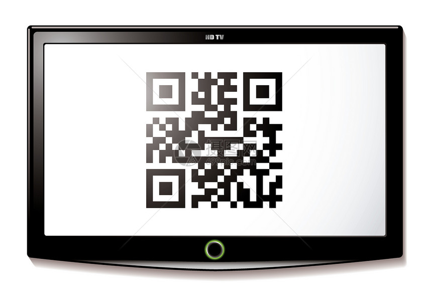 LCD TV QR 代码扫描图片