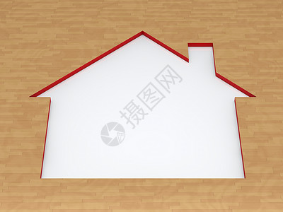 红房子模版财产房地产生态红色建筑学白色粮食木头地面背景图片