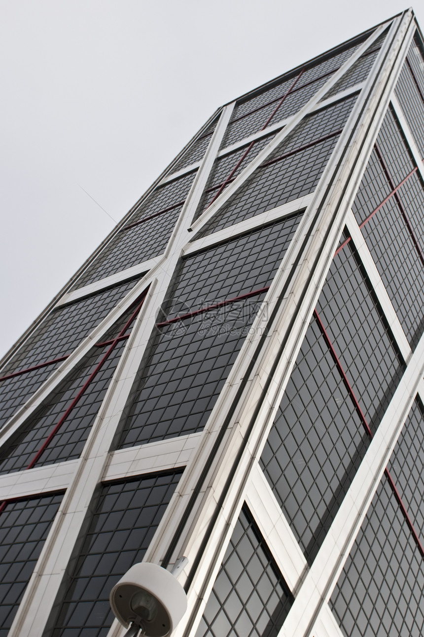 马德里现代建筑商业公寓景观黑色建筑学金融办公室玻璃摩天大楼职场图片