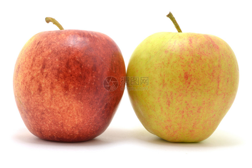 苹果夫妇饮食红色阴影食物黄色图片