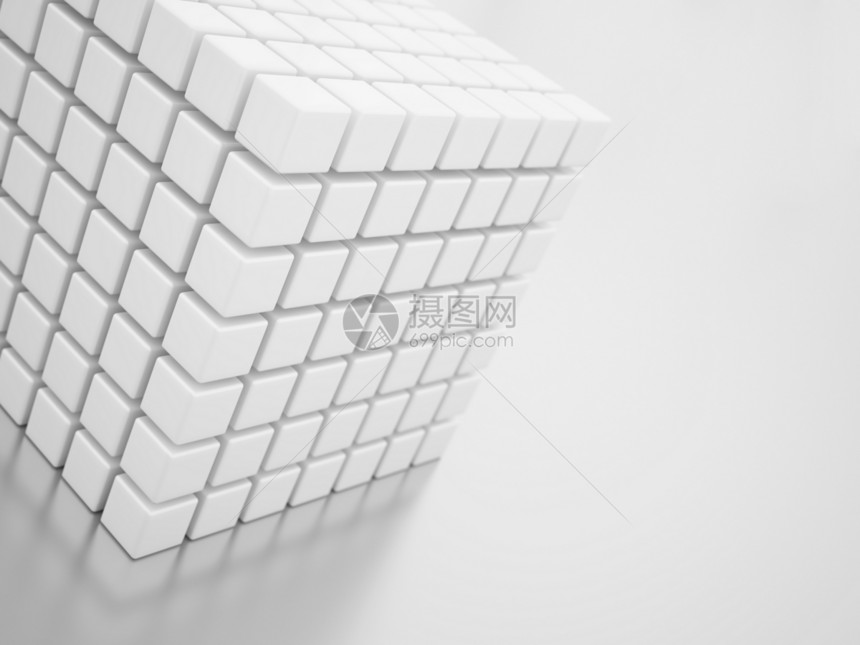 抽象明白立方体图片