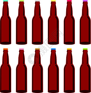 啤酒女郎孤立的啤酒瓶插图海滩奢华瓶子果汁玻璃标签饮料啤酒酒吧插画