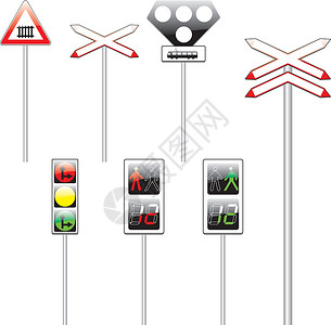 英国交通孤立的欧洲公路标志蓝色货车安全驾驶交通卡车法律惩罚入口摩托车插画