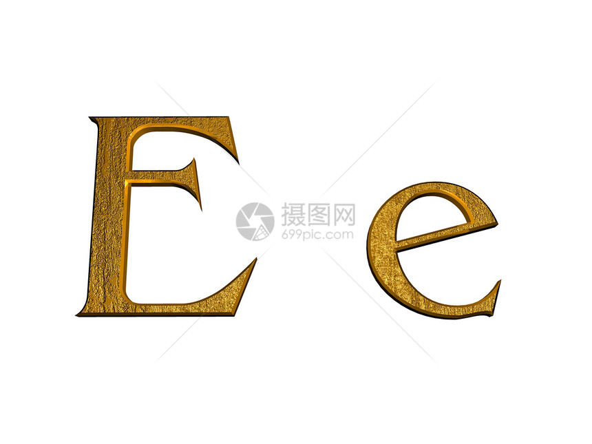 金字母的一字母反射字体金子插图金属打印数字牌匾金条脚本图片