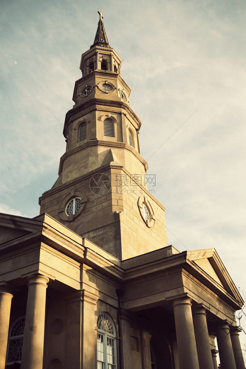 圣菲利普主教教堂大教堂尖顶市中心宗教教会历史历史性图片