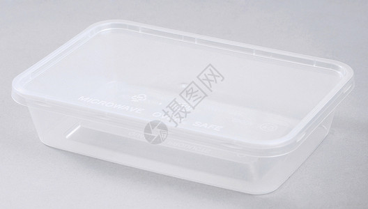 可塑塑料容器长方形午餐食品塑料盖包装用餐高清图片