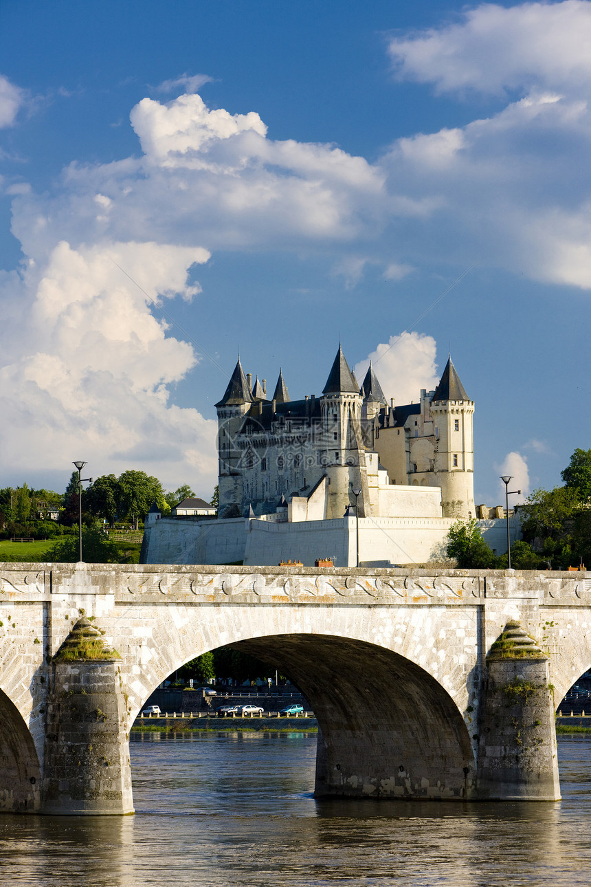 索穆尔 法国桥梁地标纪念碑建筑学城堡历史性旅行河流世界遗产建筑物图片