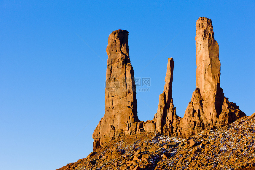 犹他州阿里索纳古迹谷国家公园三姐妹会岩石旅行干旱构造侵蚀地质风景地质学外观图片