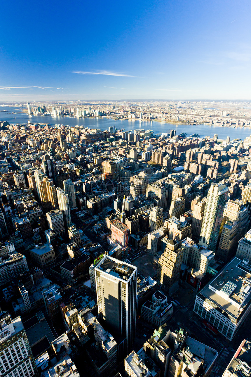 曼哈顿的风景 从帝国大厦 纽约市旅行建筑物外观世界鸟瞰图建筑建筑学地标位置城市图片