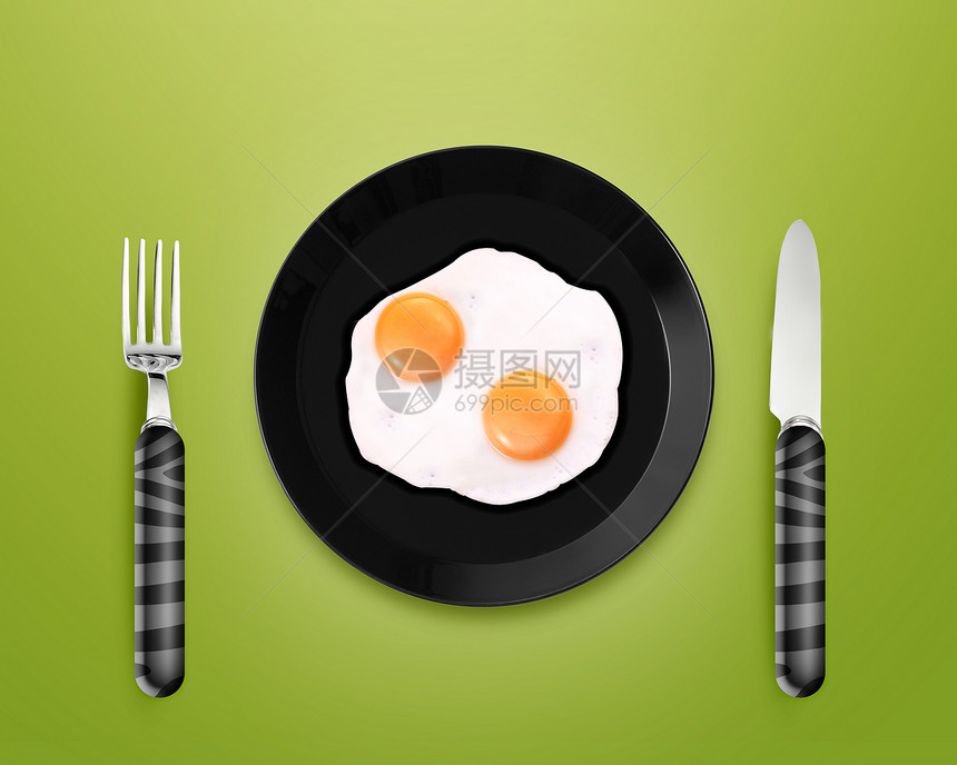两个炸鸡蛋在一块盘子上营养油炸烹饪环境食物餐厅产品家禽服务绘画图片