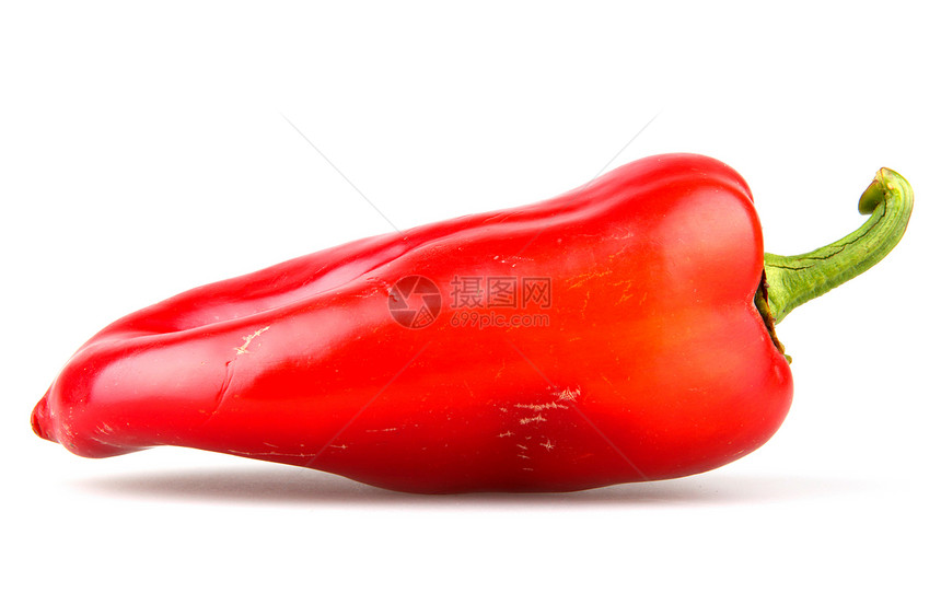 白色背景的红辣椒膳食辣椒重量体重饮食烹饪减肥红色营养损失图片
