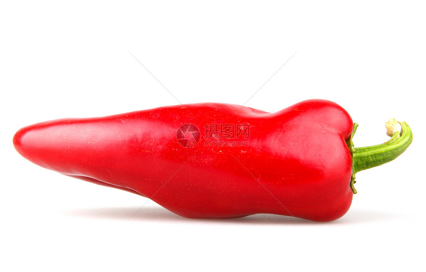 白色背景的红辣椒营养网络红色饮食重量胡椒辣椒食物减肥食谱图片