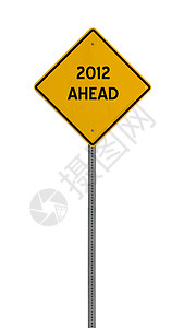 2012 - 黄路警示标志背景图片