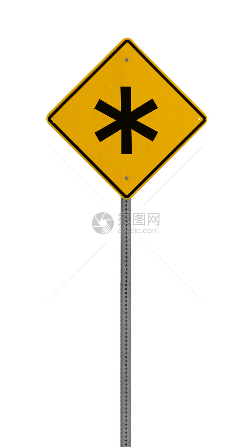 * asterik - 黄色道路警告标志图片