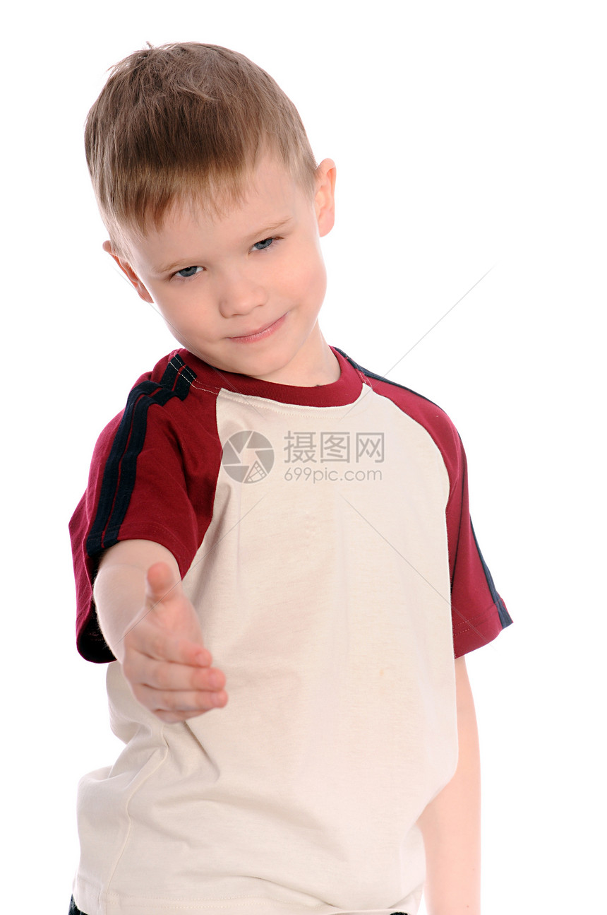 贺卡衬衫男生手势青年幸福童年家庭微笑协议伙伴图片
