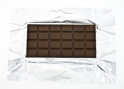 巧克力在泡盘上甜点白色糖果挫败活力可可包装小吃美食食物背景图片