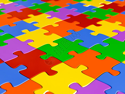 Jigsaw 拼图游戏团体团队拼图解决方案背景图片
