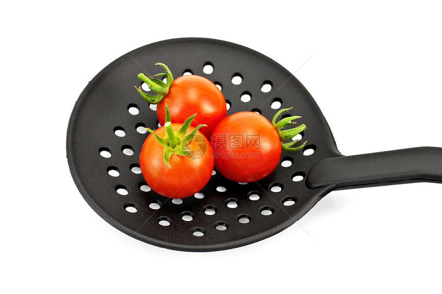 黑蒸汽上的番茄图片