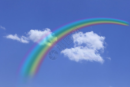 云和蓝色的天空多云天气柔软度彩虹天堂云景白色阳光背景图片