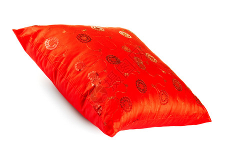 带有型样的红装饰枕头床单拉链风格装饰品串珠纺织品材料织物卧室军号背景