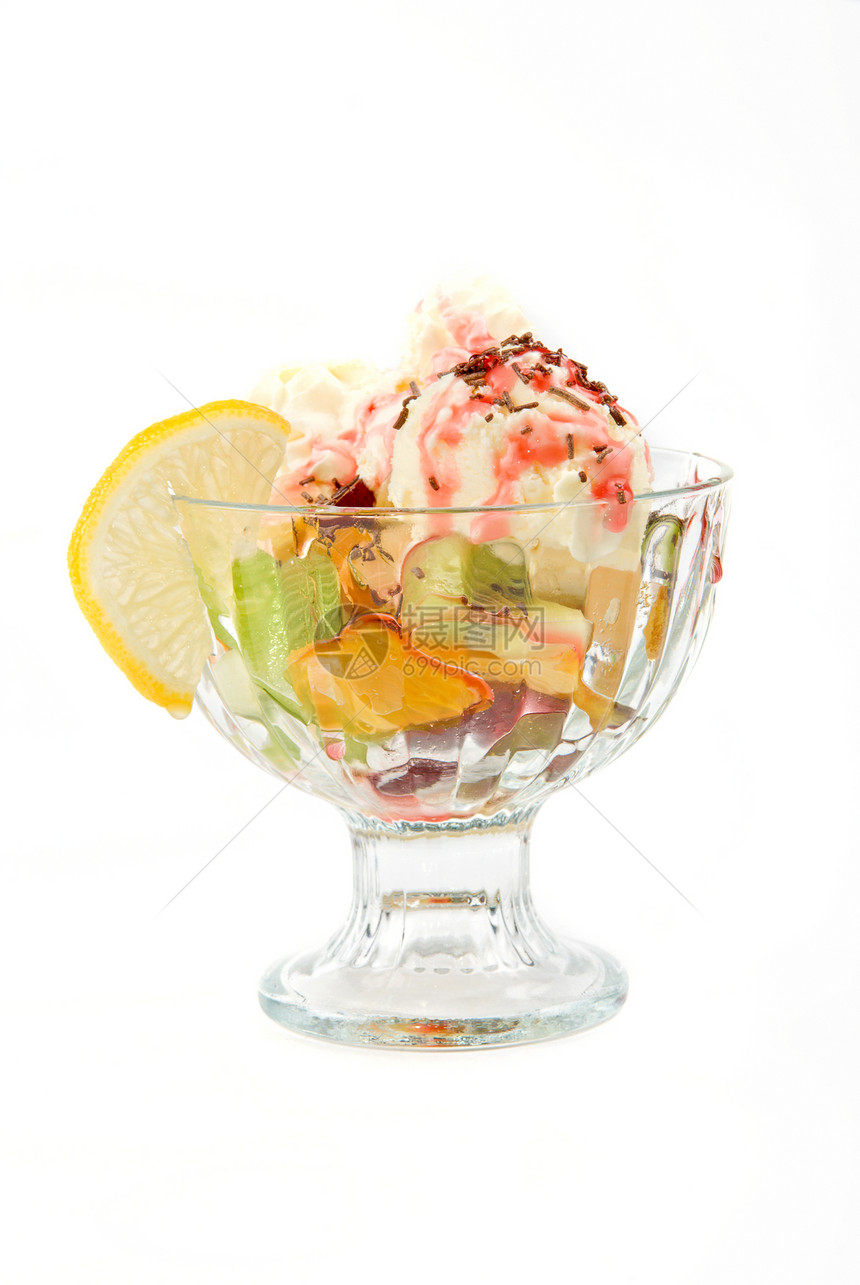 冰淇淋奇异果育肥营养冻结饮食浆果小吃水果玻璃食物图片