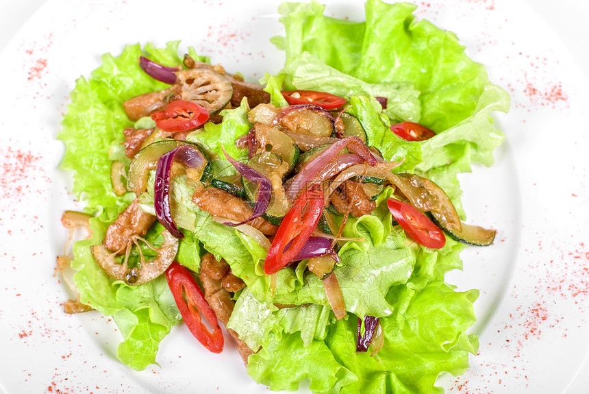 开胃菜蔬菜食物用餐午餐榛子油炸垃圾桌子猪肉美食图片