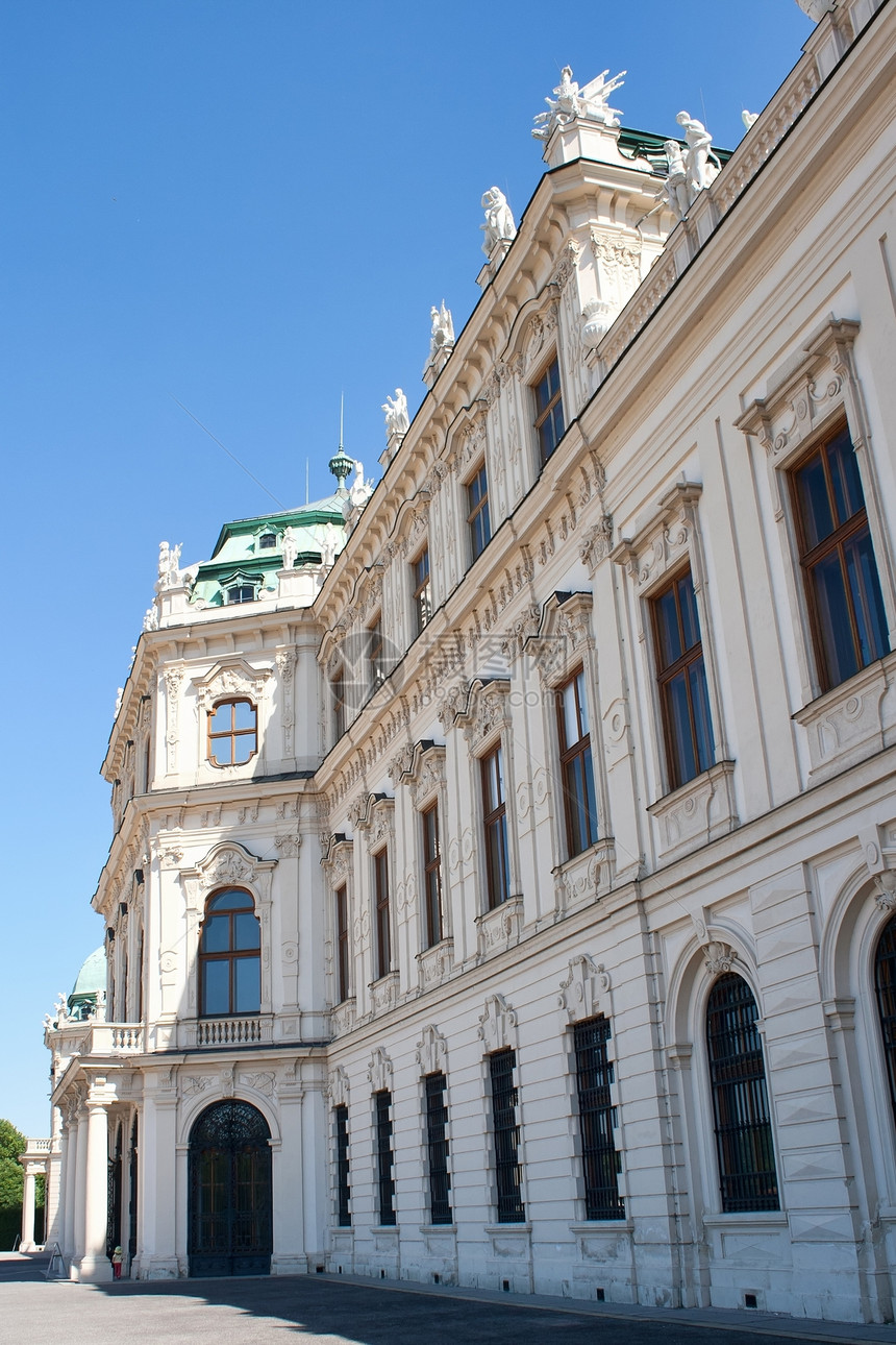 维也纳贝尔韦迪尔城堡帝国皇帝博物馆蓝色童话地标旅行女王假期建筑图片