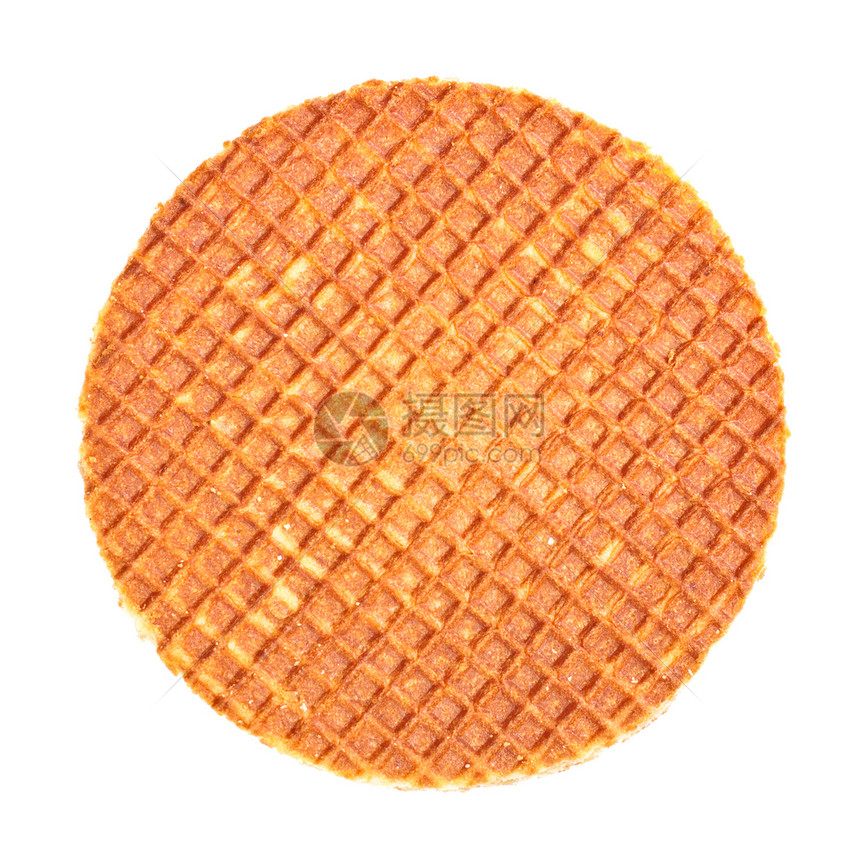 荷兰饼卷甜点黄油美味饼子盘子晶圆糖浆面包胡扯美食图片