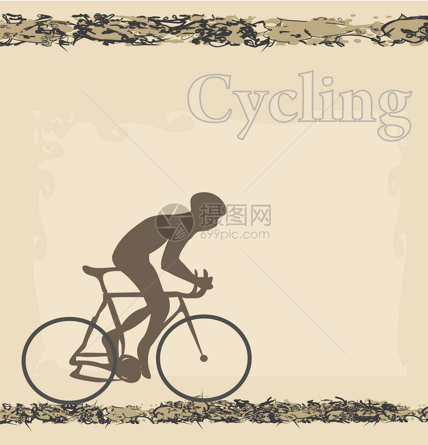 自行车海报旅行男生车轮旅游运动小轮车青少年诡计插图团队图片