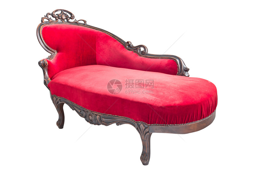 与世隔绝的奢华豪华红色沙发图片