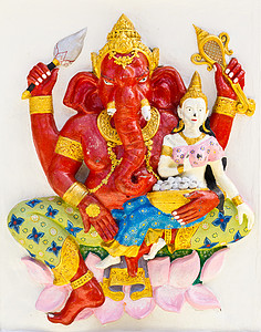 泰国 印度或印度教神称三甲原加那帕提高清图片