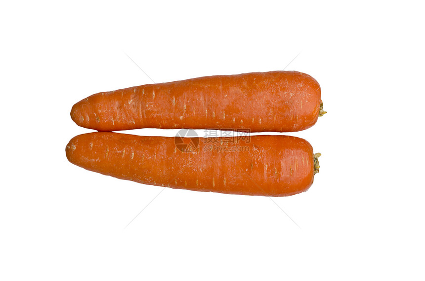 孤立的胡萝卜橙子蔬菜绿色食物图片