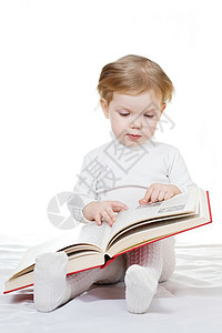 有书的宝宝学习童年闲暇活动阅读智力教育书童背景