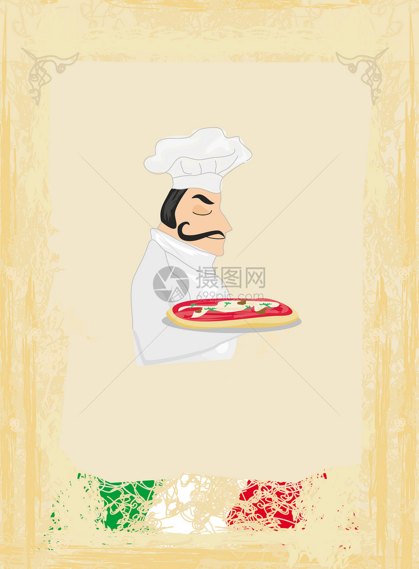 Pizza 菜单模板烹饪食物商业涂鸦创造力卡片公司午餐盘子餐厅图片
