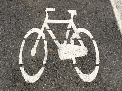 自行车车道标志信号运输模版驾驶交通白色黑色过境背景图片