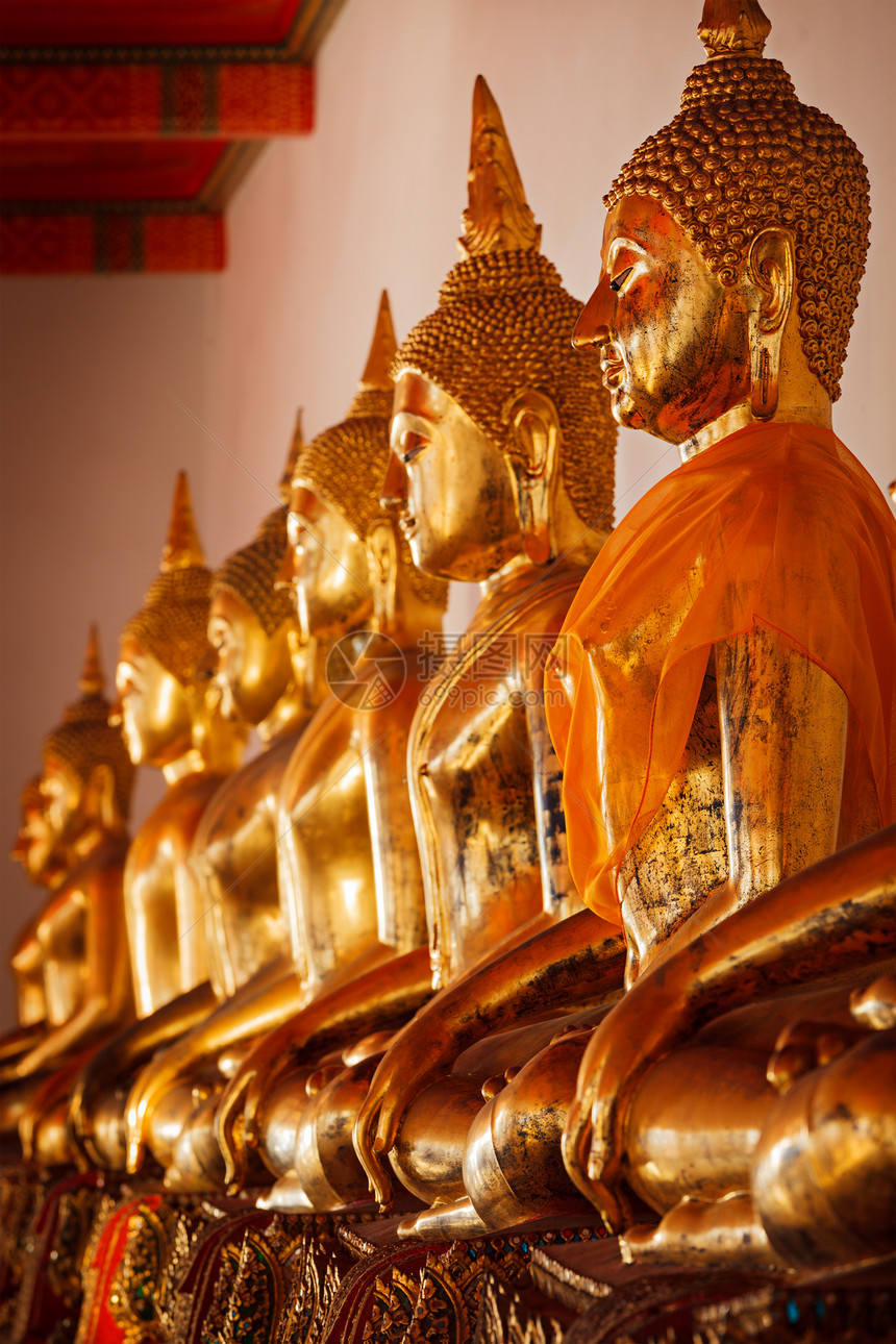 泰国佛像坐立泰国上帝沉思建筑学美术旅游雕像金子调解佛教徒建筑图片