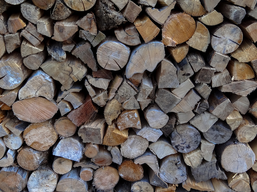 木柴堆壁炉材料木头森林柴堆木材木工人农村林业环境图片