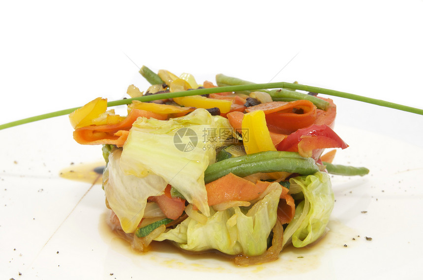 蔬菜沙拉紧缩食物花园午餐菜单杂货素食者饮食敷料小吃图片