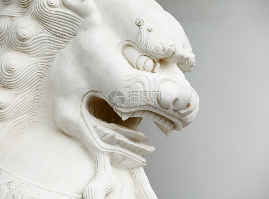 中国狮子雕像关门了石头皇帝博物馆建筑学情调艺术金子仪式宝塔装饰品图片