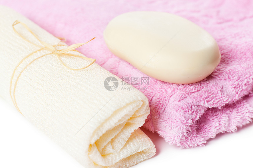毛巾和肥皂身体温泉柔软度场景化妆品治疗奢华卫生药品疗法图片