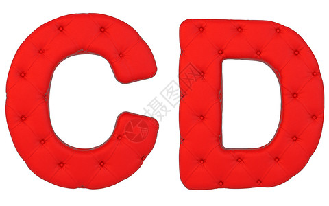 豪华红色皮革红色字体 C D 字母贵宾装潢装饰古董人权风格书法高专办质量奢华背景图片