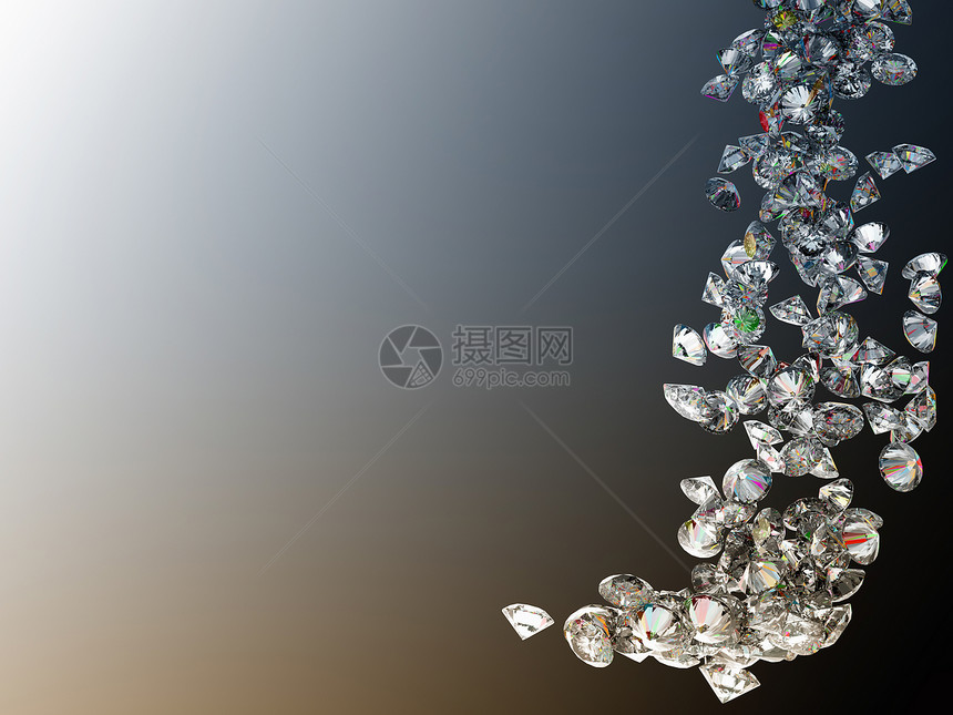 大型钻石或宝石流动图片