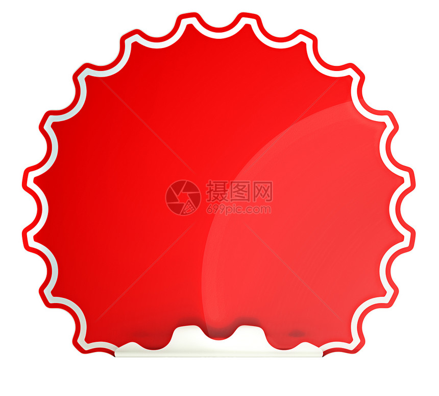 红圆刺贴纸或标签地址价格旋转空白邮件销售折扣插图购物徽章图片