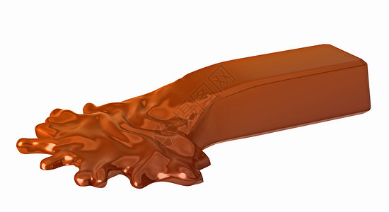 甜甜巧克力棒溶化背景
