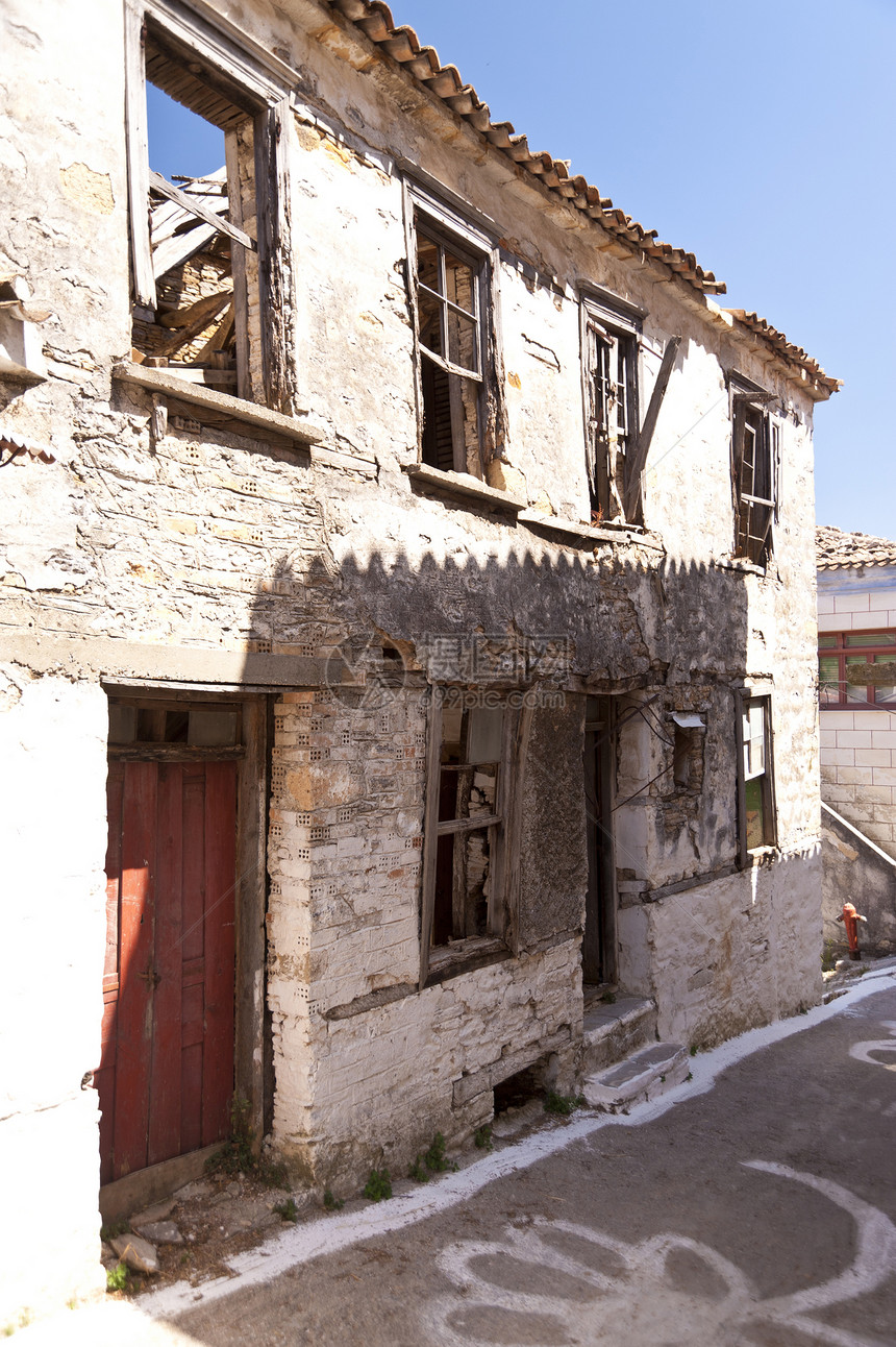 以Samos为基础村庄废墟建筑旅行胡同房屋房子街道图片